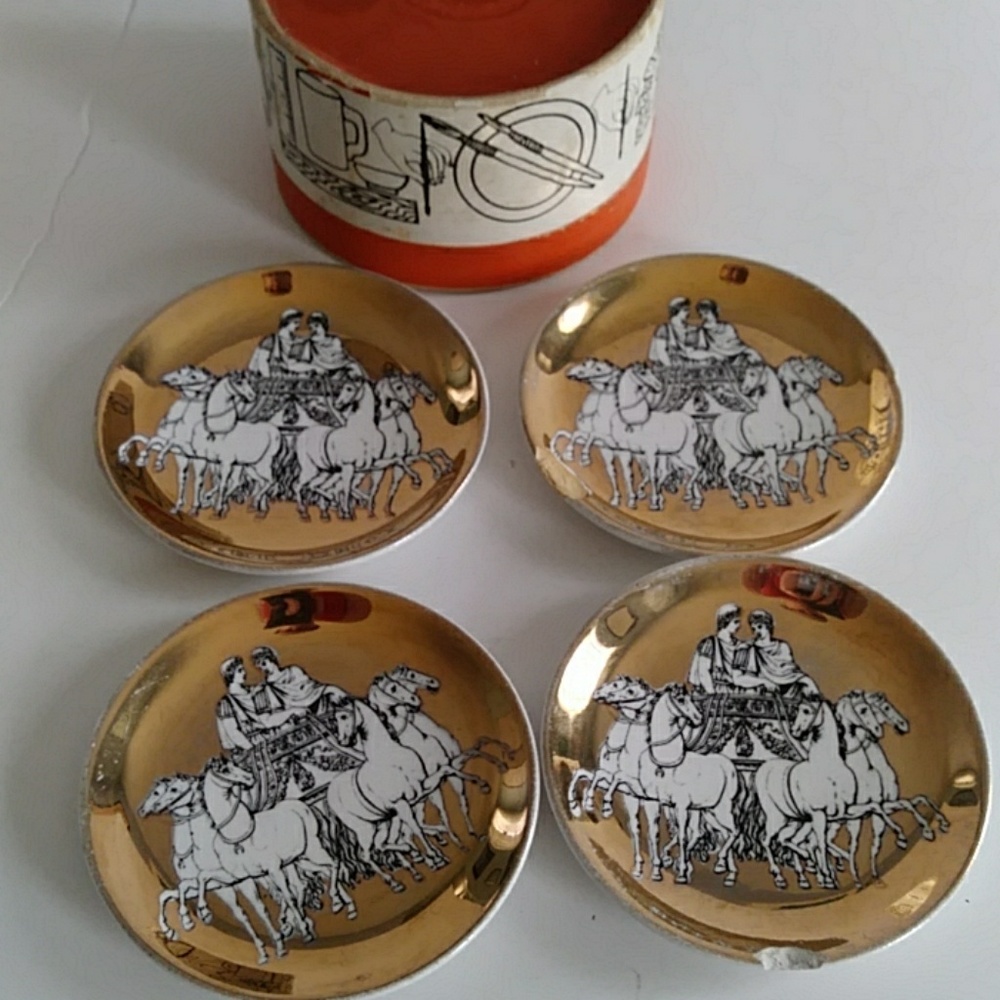 Vintage Fornasetti Coaster Set